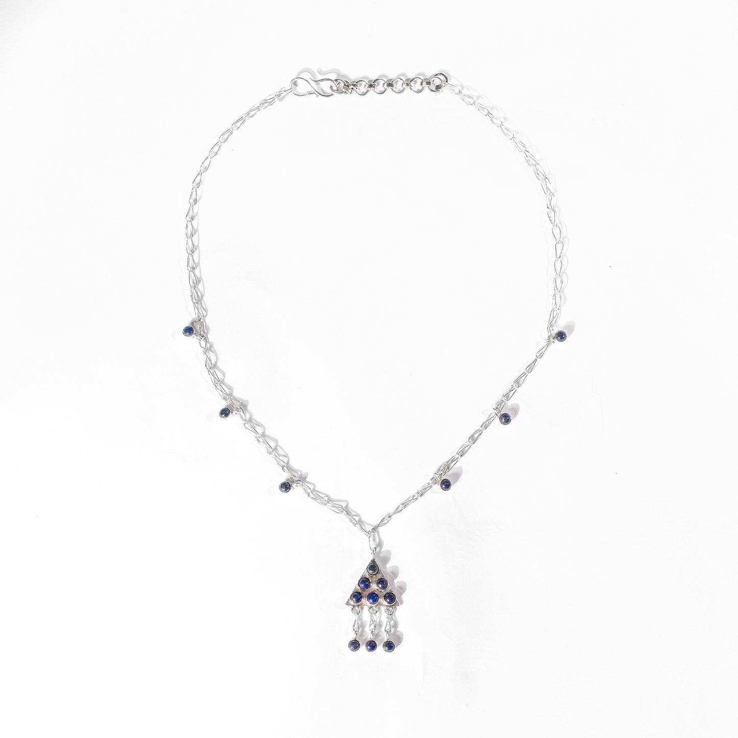 Lapis Lazuli Sliver Necklace Chian