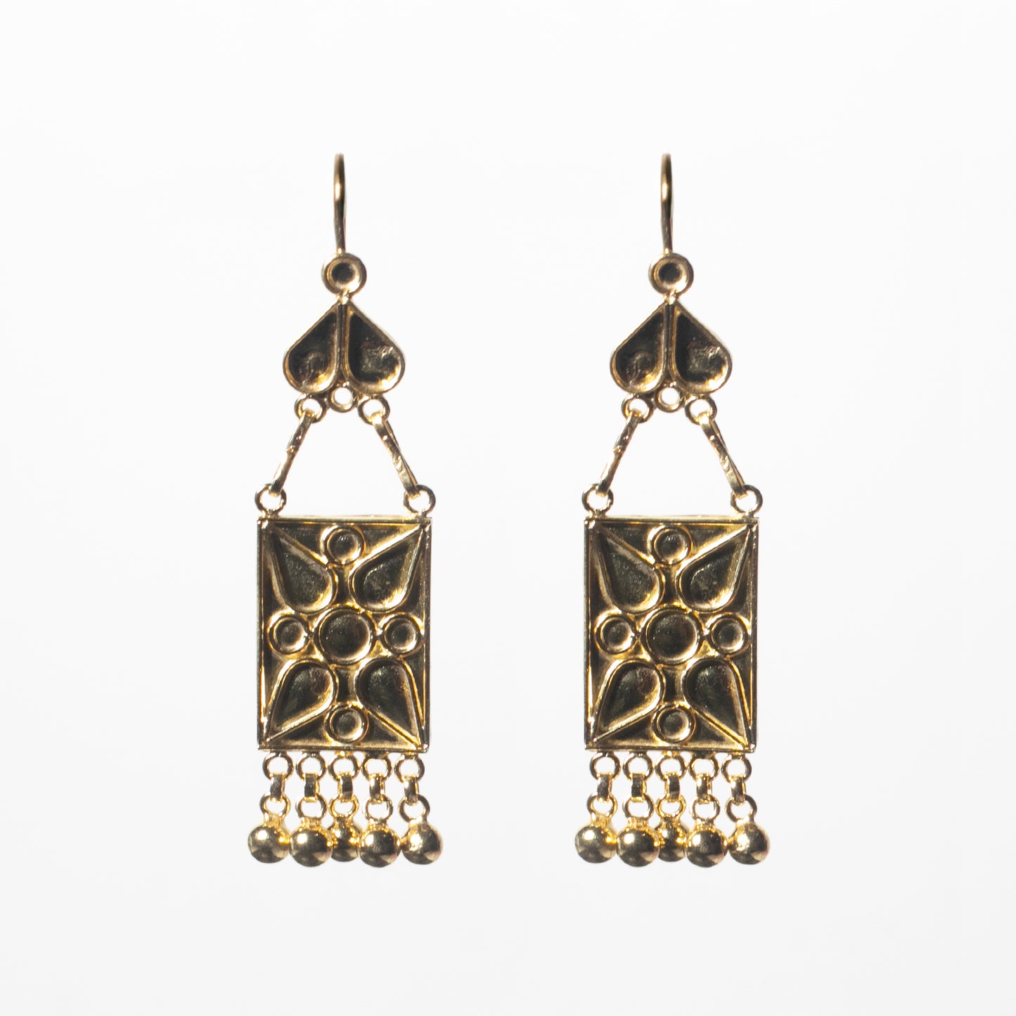 KUCHI Designer Gold Earring, 22k Gold on 925 Sterling silver, design no-8