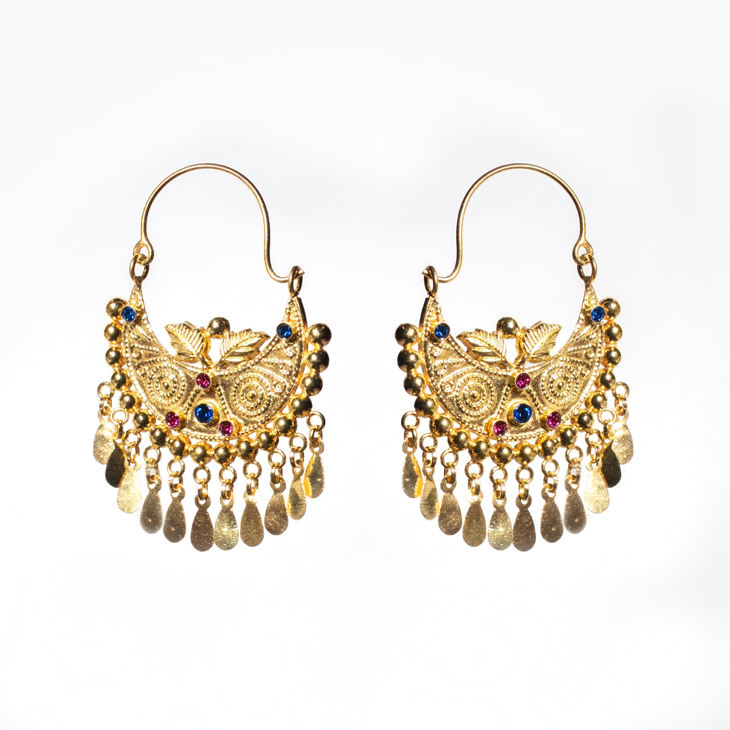 KUCHI Designer Gold Earring, 22k Gold on 925 Sterling silver, design no-2