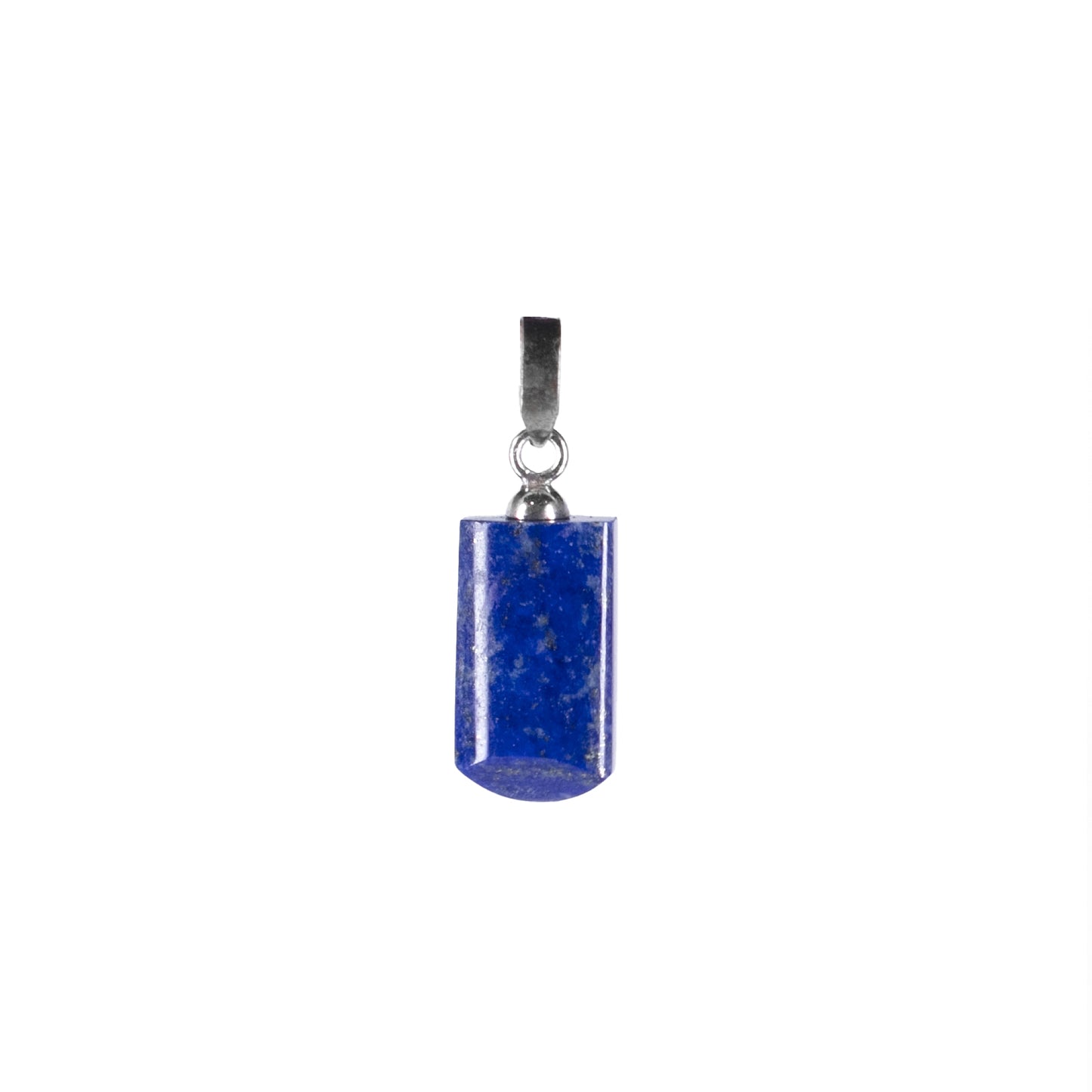 Baguette style Pendant, beautiful classic design features a Natural Lapis Lazuli