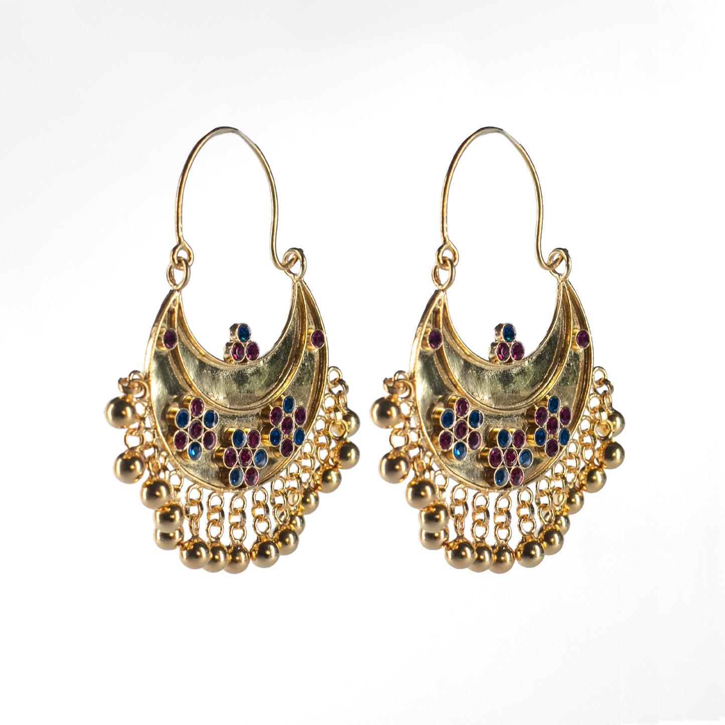 KUCHI Designer Gold Earring, 22k Gold on 925 Sterling silver