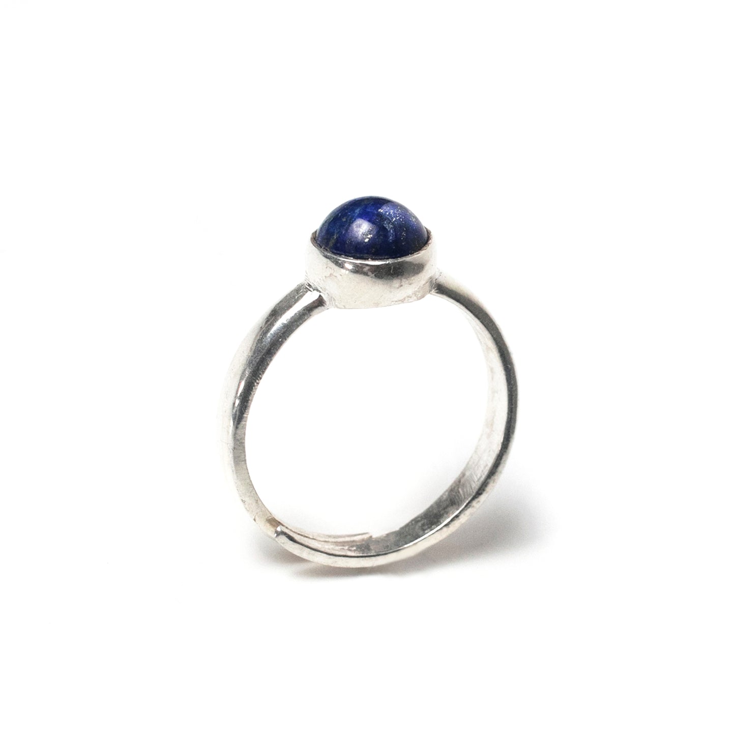 Natural Lapis Lazuli Hand made 295 Sliver adjustable Ring