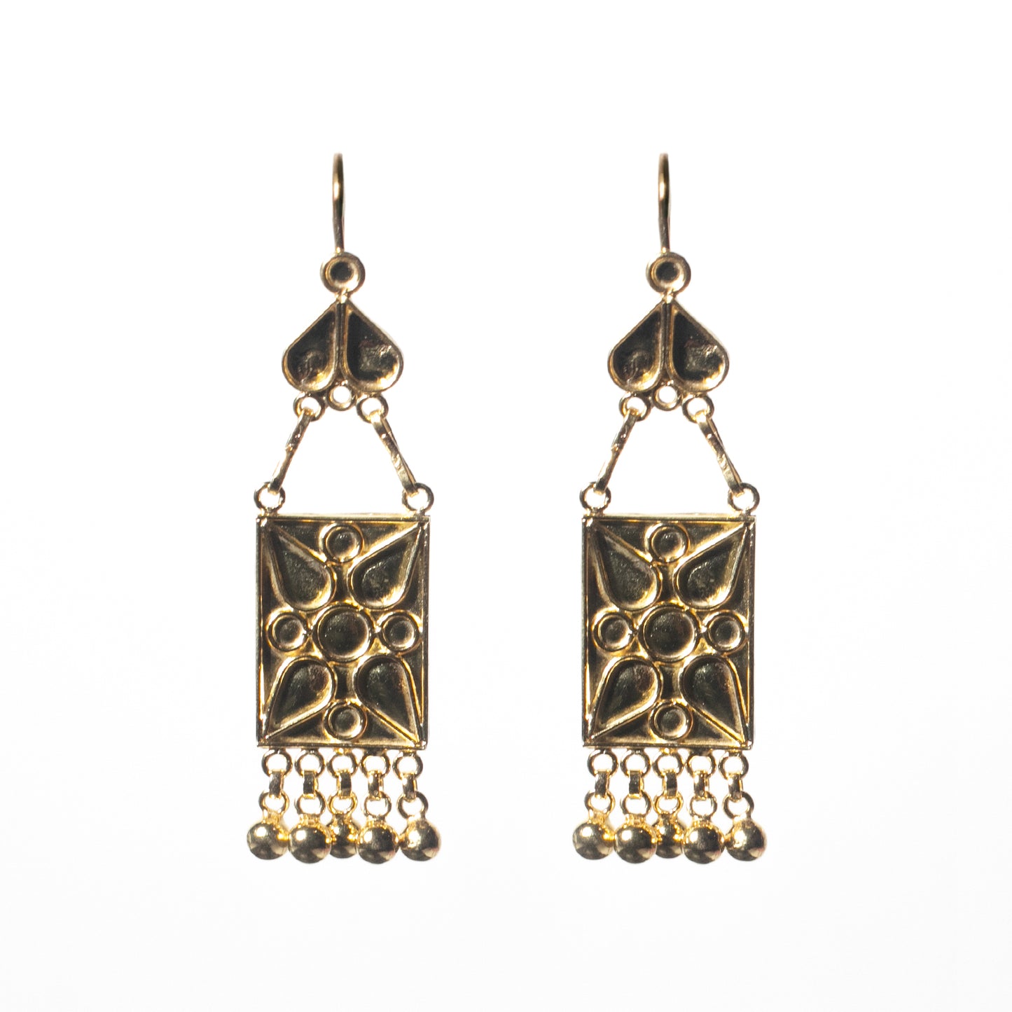 KUCHI Designer Gold Earring, 22k Gold on 925 Sterling silver, design no-8