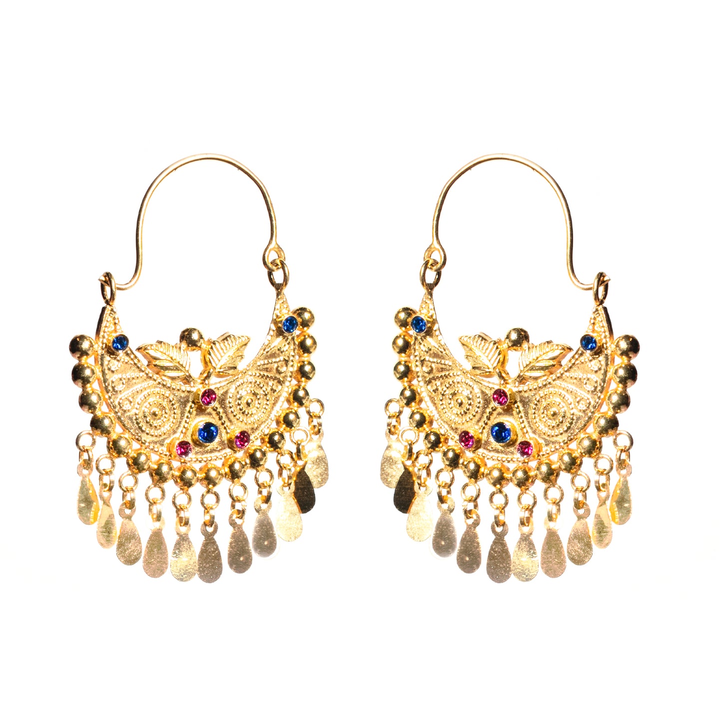 KUCHI Designer Gold Earring, 22k Gold on 925 Sterling silver, design no-2