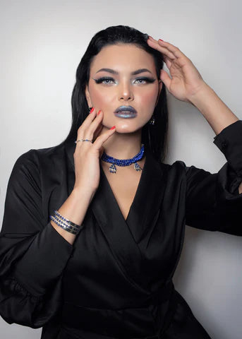 Lapis Lazuli Beads Choker