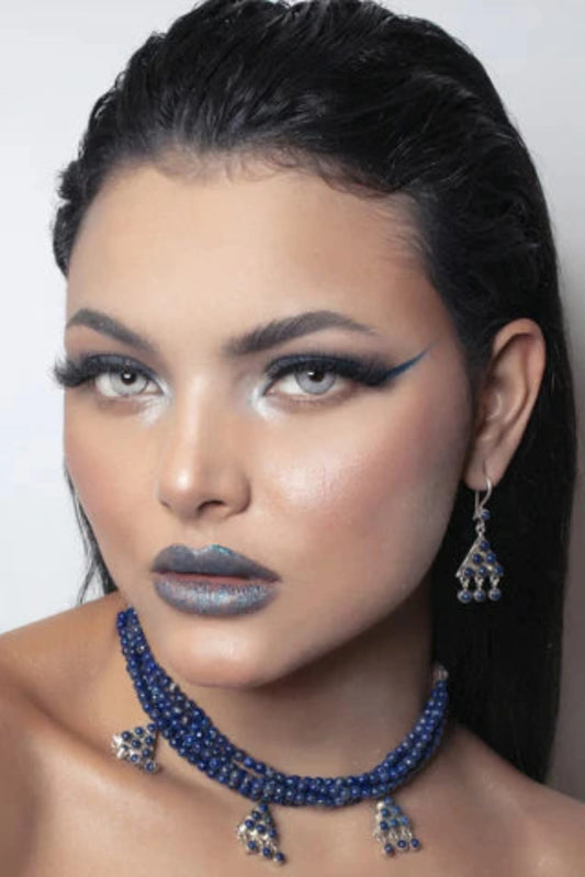 Lapis Lazuli Beads Choker