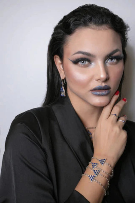 Lapis Lazuli Triangle Sliver Bracelet