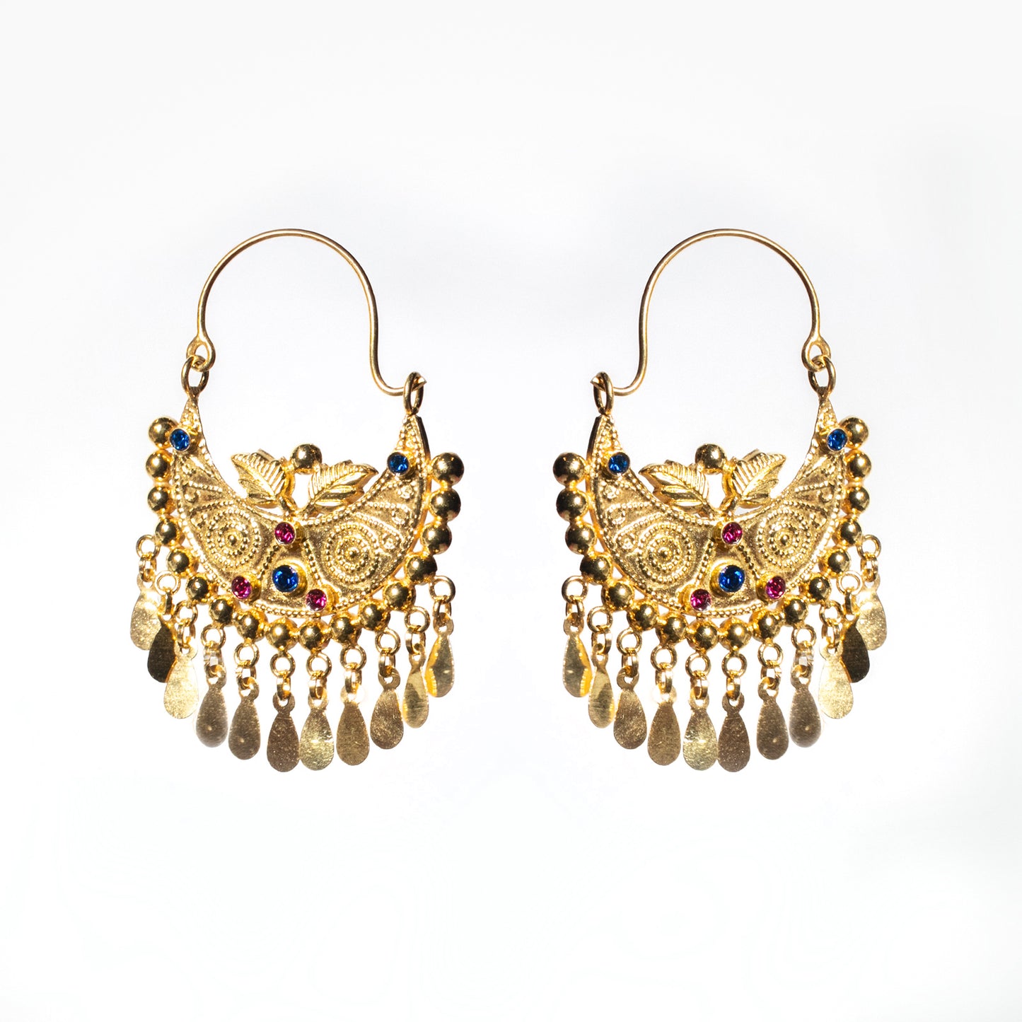 KUCHI Designer Gold Earring,  22k Gold on 925 Sterling silver, design no-2