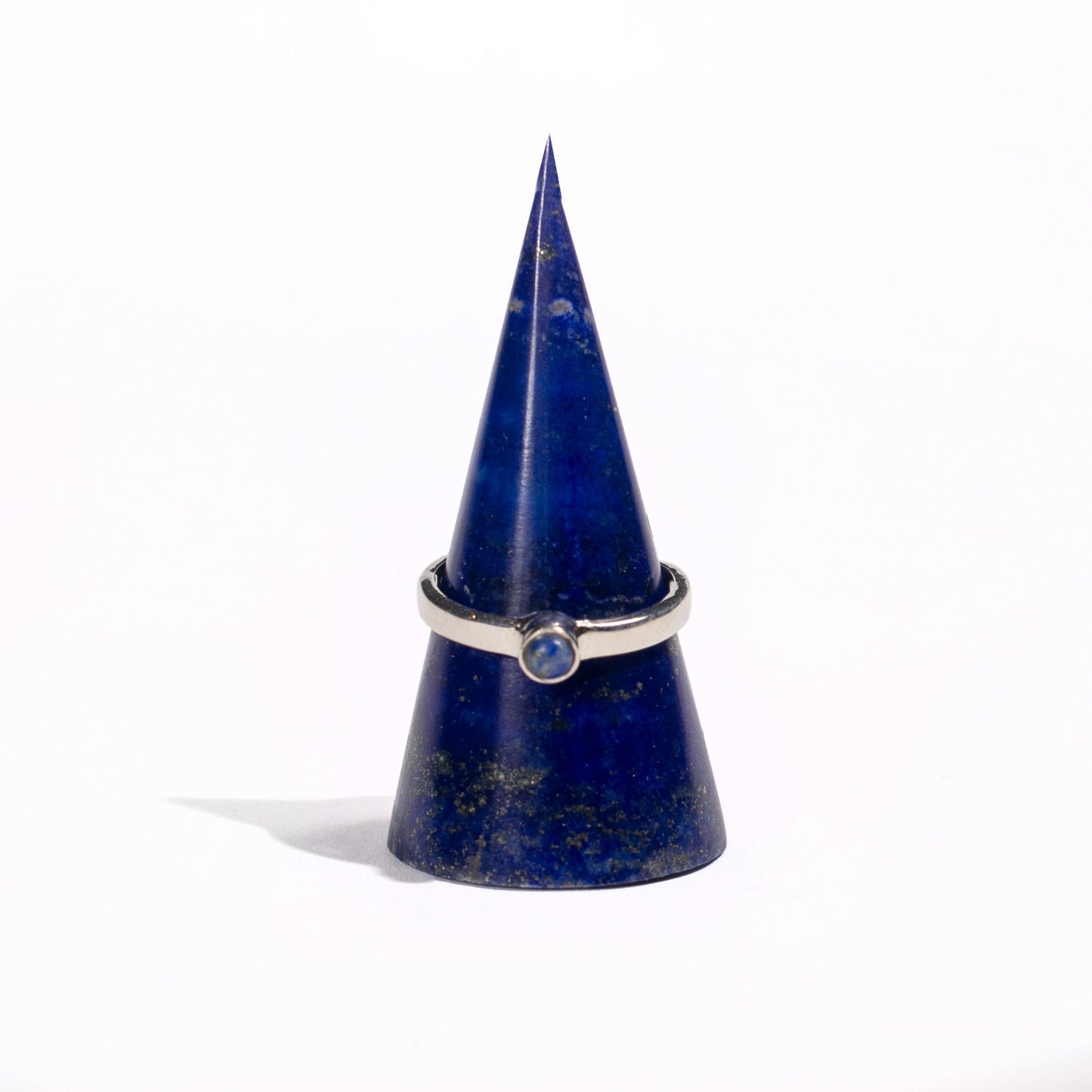 Ring Holder Handmade from Natural Solid Lapis Lazuli and Green Serpentine, a Luxury Rare finds Exclusive Gift Set of 2