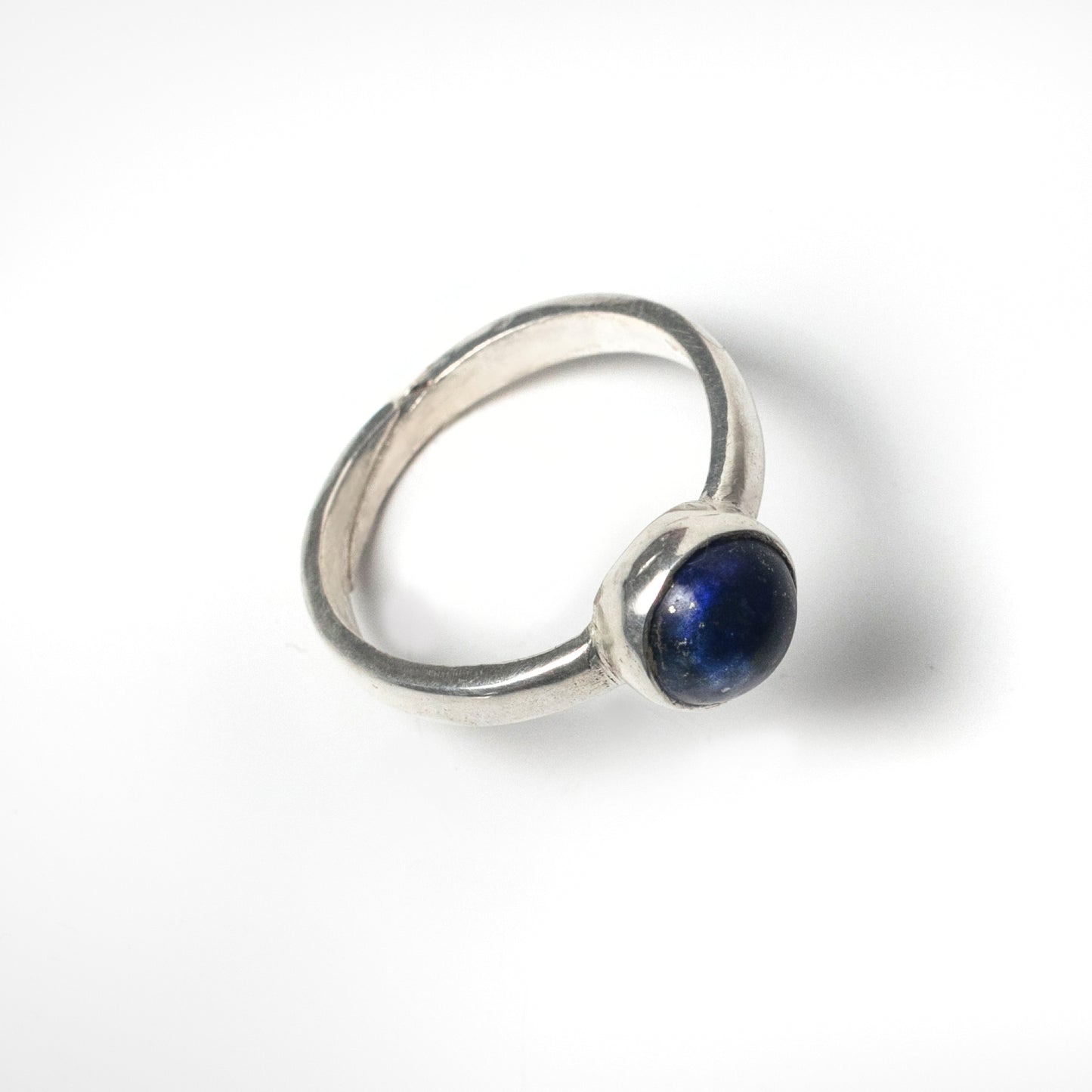 Natural Lapis Lazuli Hand made 295 Sliver adjustable Ring