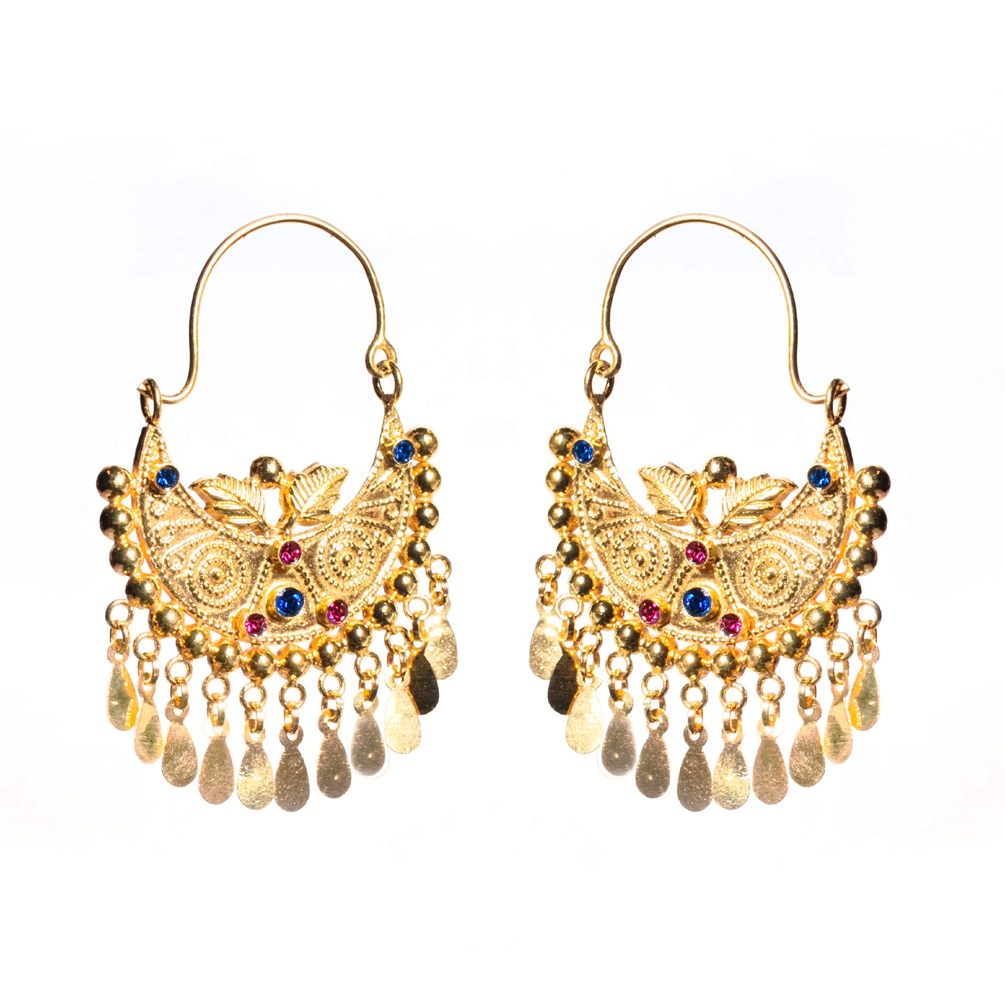 KUCHI Designer Gold Earring,  22k Gold on 925 Sterling silver, design no-2