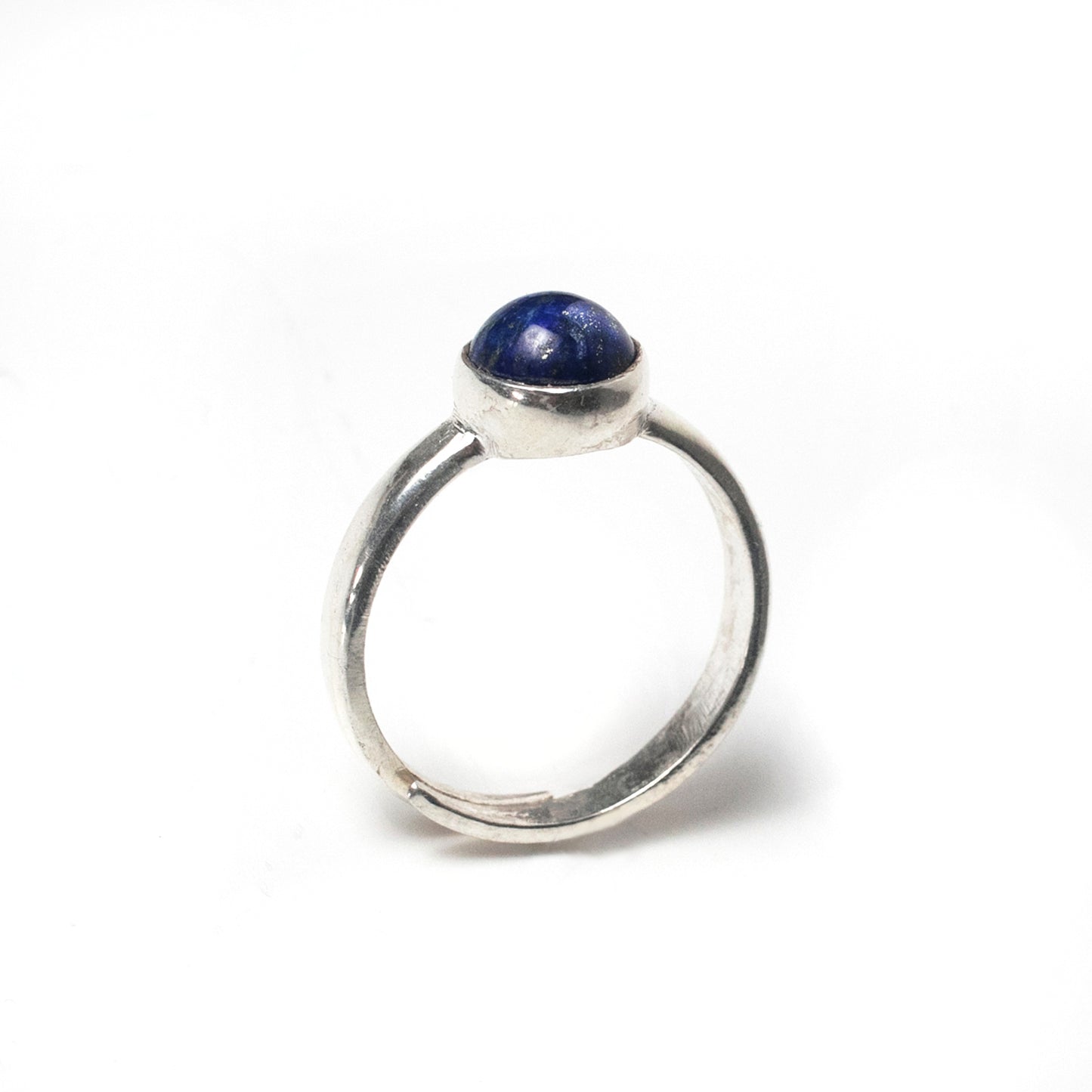 Natural Lapis Lazuli Hand made 295 Sliver adjustable Ring