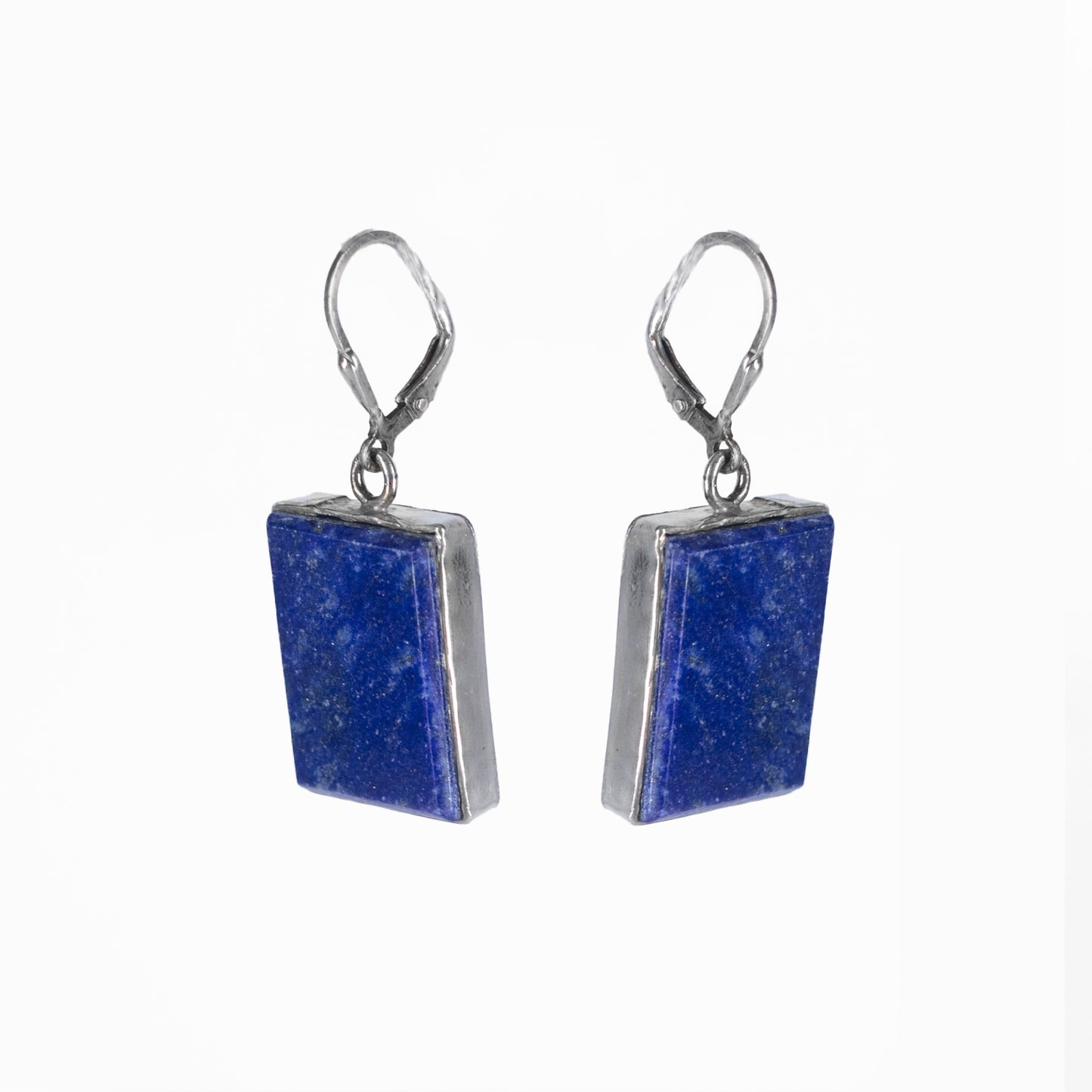 Rectangle Earring,  beautiful classic Earrings design features a Natural solid Lapis Lazuli