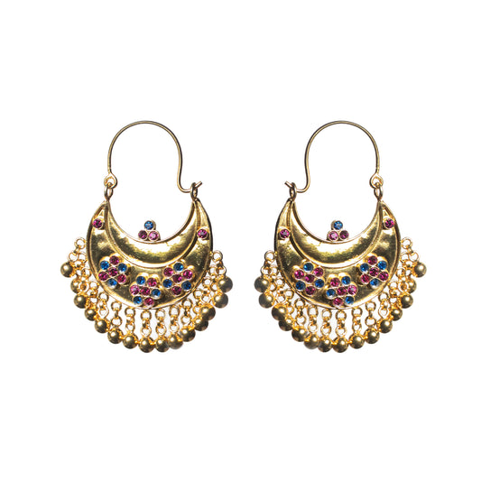 KUCHI Designer Gold Earring,  22k Gold on 925 Sterling silver