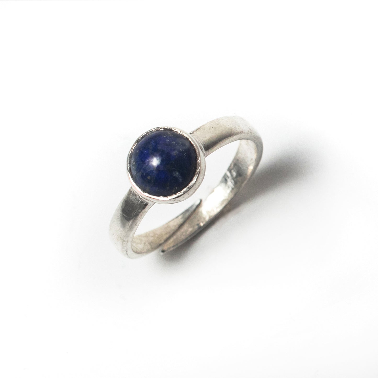 Natural Lapis Lazuli Hand made 295 Sliver adjustable Ring