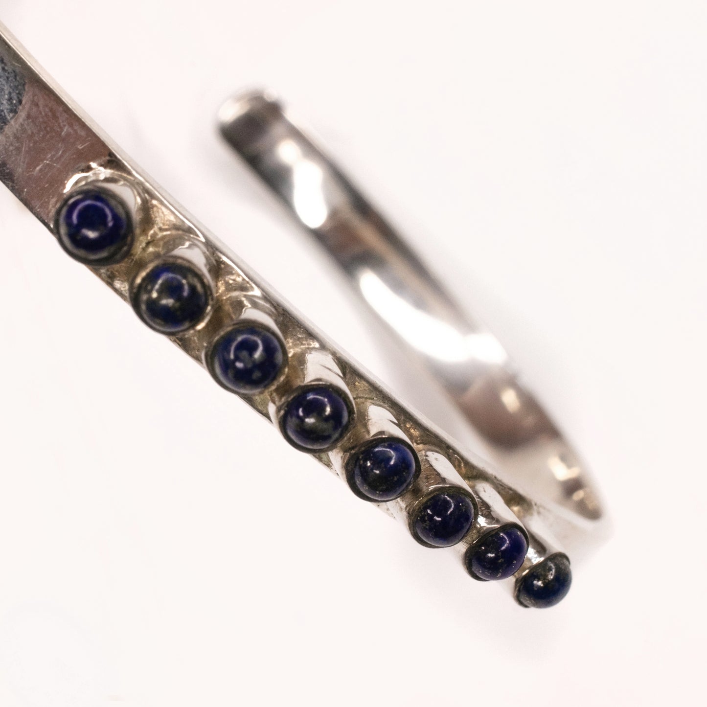 Lapis Lazuli Sliver Adjustable Bangle