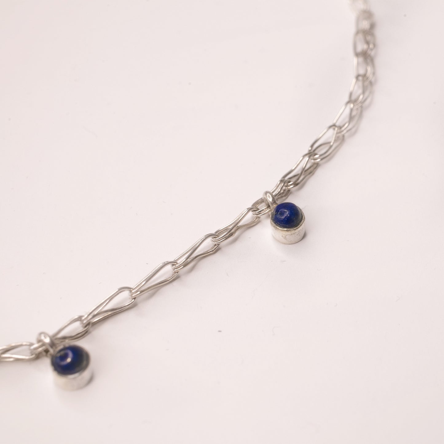 Lapis Lazuli Sliver Necklace Chian